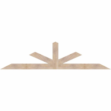 Ekena Millwork Saratoga Smooth Timber Gable Bracket, Douglas Fir, 108"W x 27"H x 3 1/2"D x 5 1/2"F, 6/12 Pitch GBW108X27X0406SAR00SDF